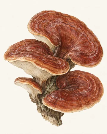 Botanical illustration of Reishi