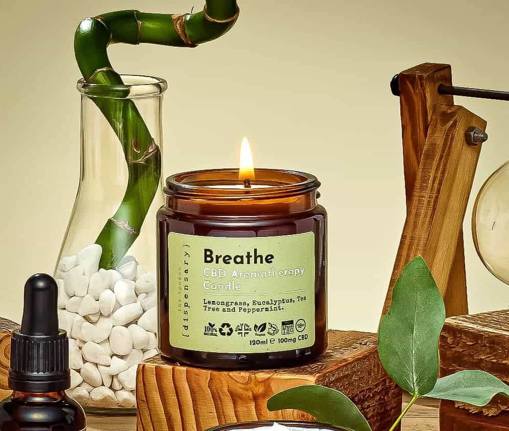 Cbd Candle Uk Cbd Aromatherapy Candle - Breathe