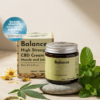 Balance 1000mg CBD cream with packaging, mint, Arnica and award badges