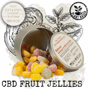 CBD Fruit Jellies, Hip & Healthy Wellness Awards 2024 bronze
