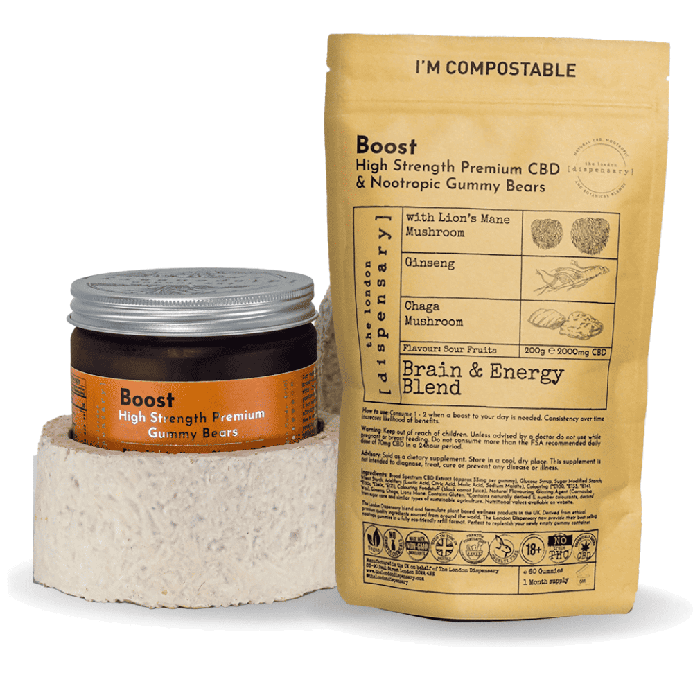 The London Dispensary recyclable and compostable packaging components